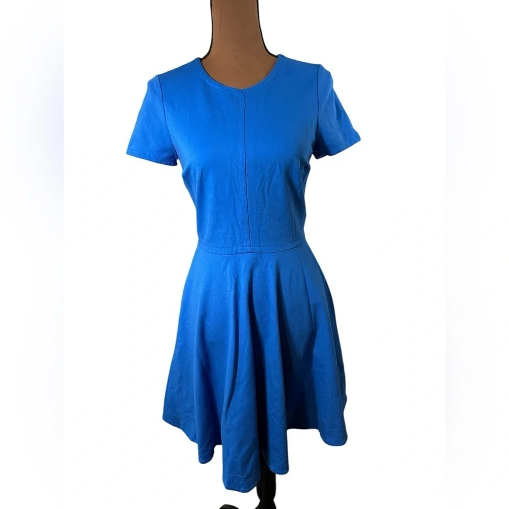 Diane Von Furstenberg Ivana Dress in Blue Iris Sz 4 - Picture 2 of 7